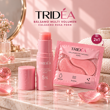 Bálsamo de Colágeno Rosa PDRN + Parches para Ojos GRATIS